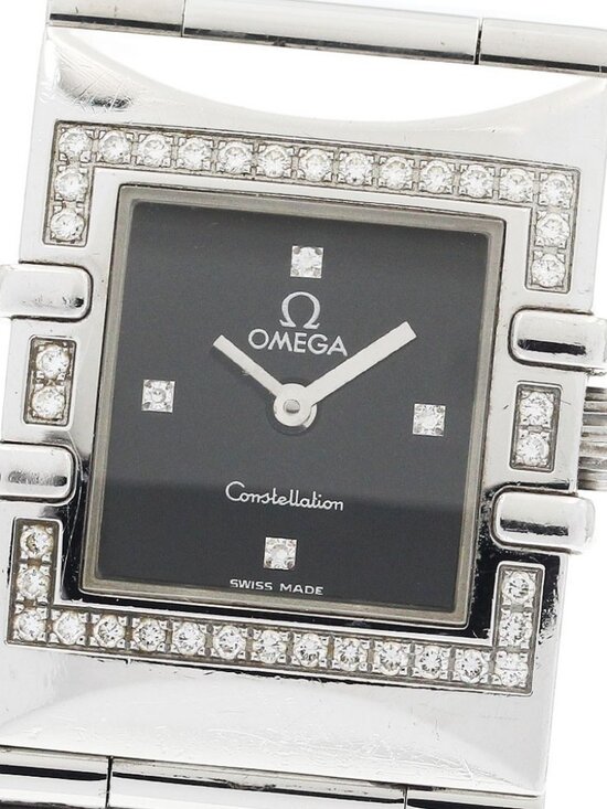 OMEGA Constellation Diamond Bezel black Dial Quartz Ladies Watch_939335 main image 10